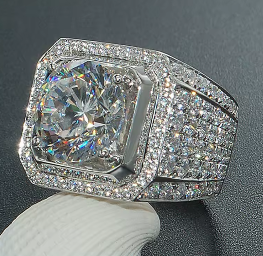 White Golden Iced Out HipHop